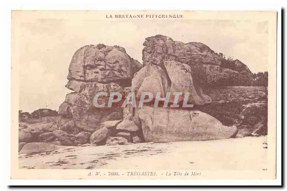 La Bretagne Pittoresque — Trégastel, La Tête de Mort — A.W. 76000 - Frente