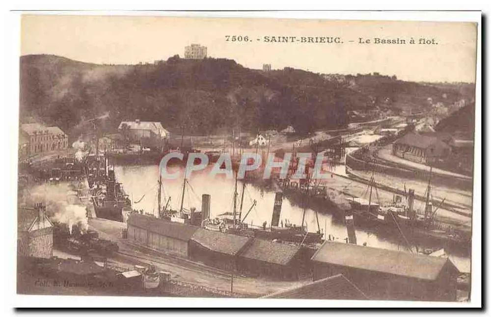 Saint-Brieuc — Der Flusskai — Coll. R. Drouin, n° 7506 - Vorderseite