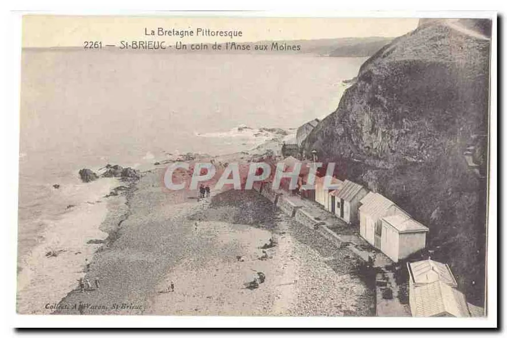 St-Brieuc — Um canto da Anse aux Molines — Collet, A. Waren, St-Brieuc - Frente