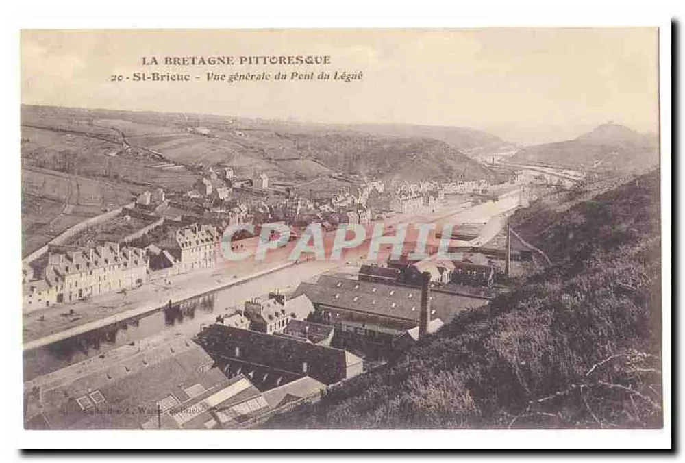 St-Brieuc - Allgemeiner Blick auf die Brücke Légué — La Bretagne Pittoresque, Serie 20 - Vorderseite