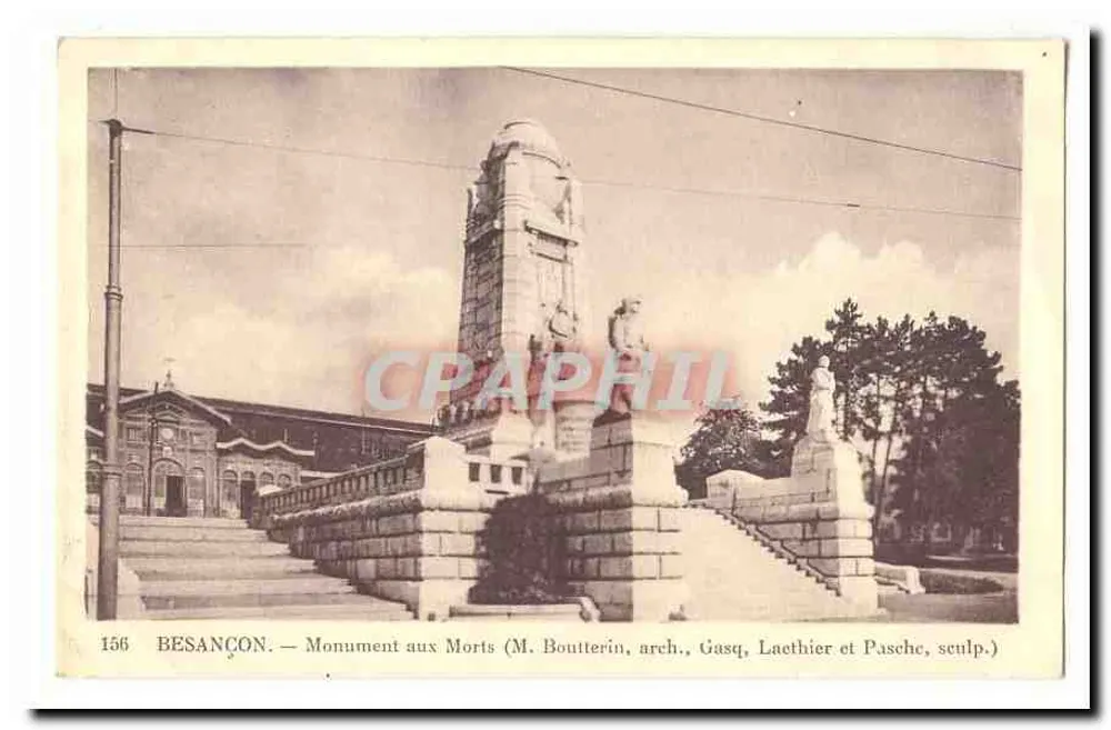 Besançon — Denkmal für die Toten — M. Boutherin, Architekt, Gasq, Laethier und Pasche, Bildhauer. - Vorderseite