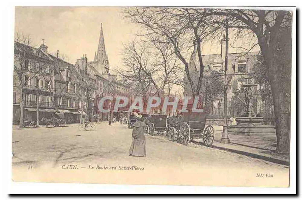 CAEN — O Boulevard Saint-Pierre — ND Phot - Frente