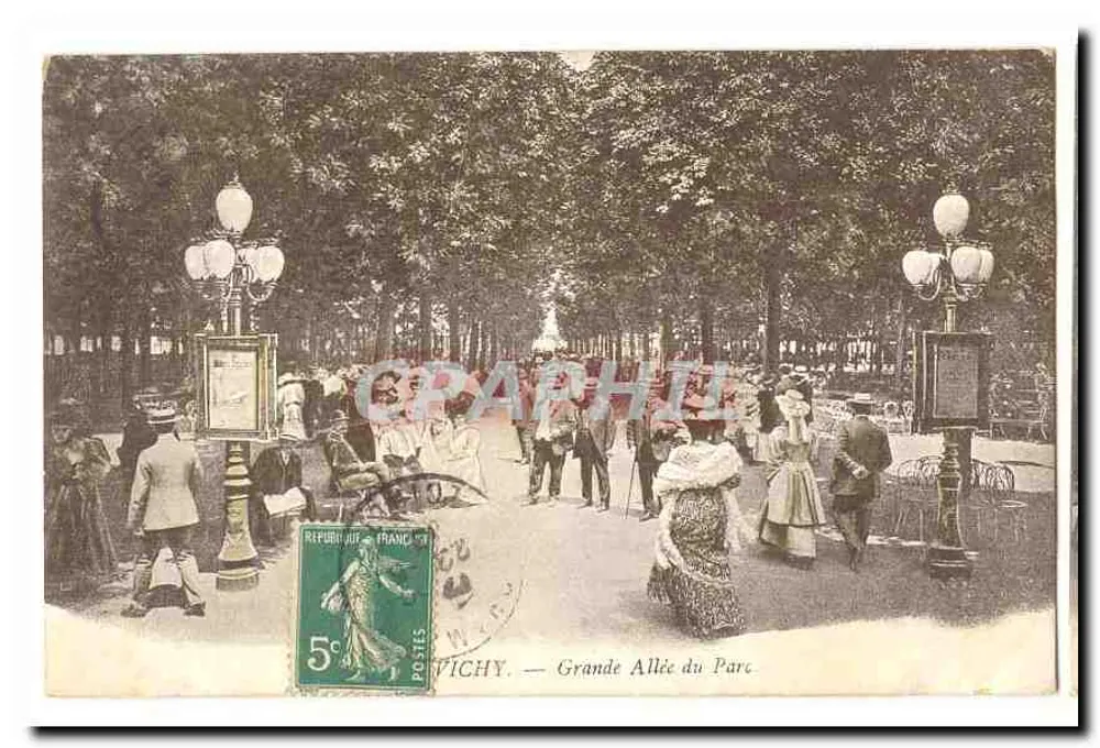 Vichy — Grande Allée du Parc — Verlag Vichy - Vorderseite
