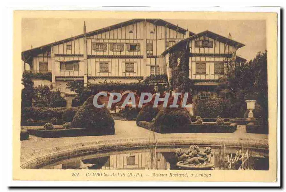 Cambo-les-Bains (B.P.) — Casa Rosland, em Arnaga — Yolitz - Frente