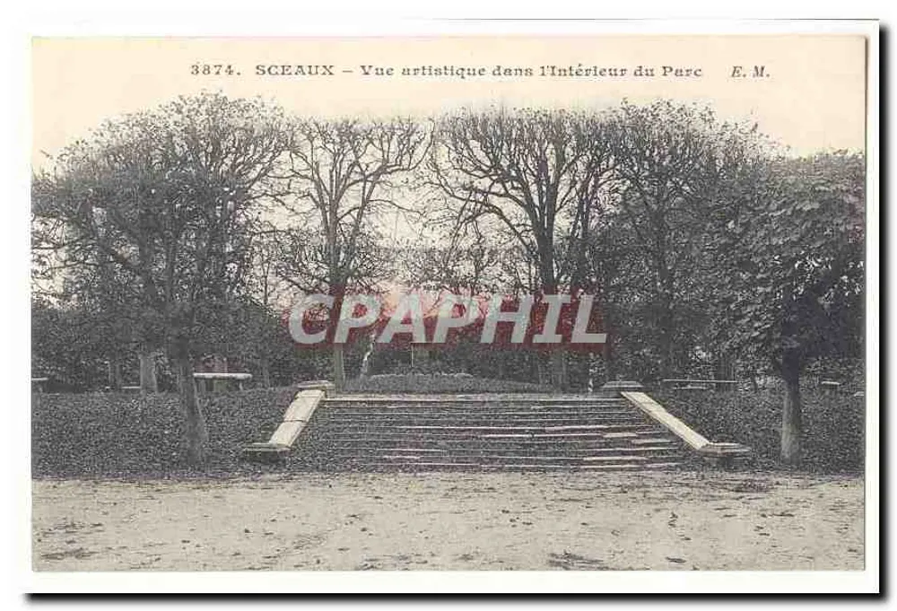 Sceaux — Künstlerische Ansicht im Park — E.M. n° 3874 - Vorderseite