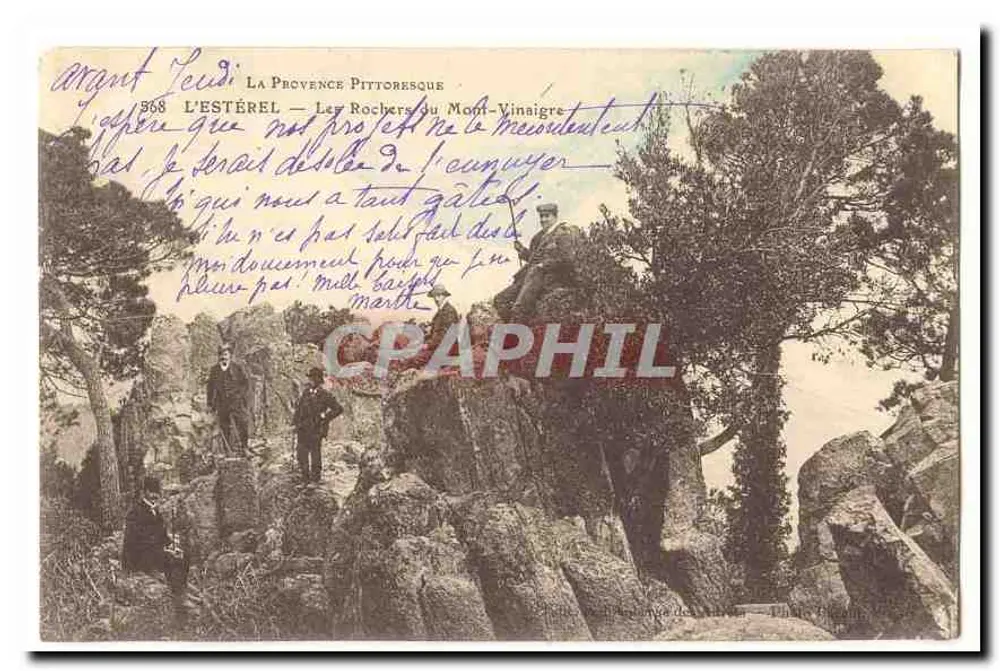 Der Estérel — Die Felsen des Mont-Vinaigre — La Provence Pittoresque - Vorderseite