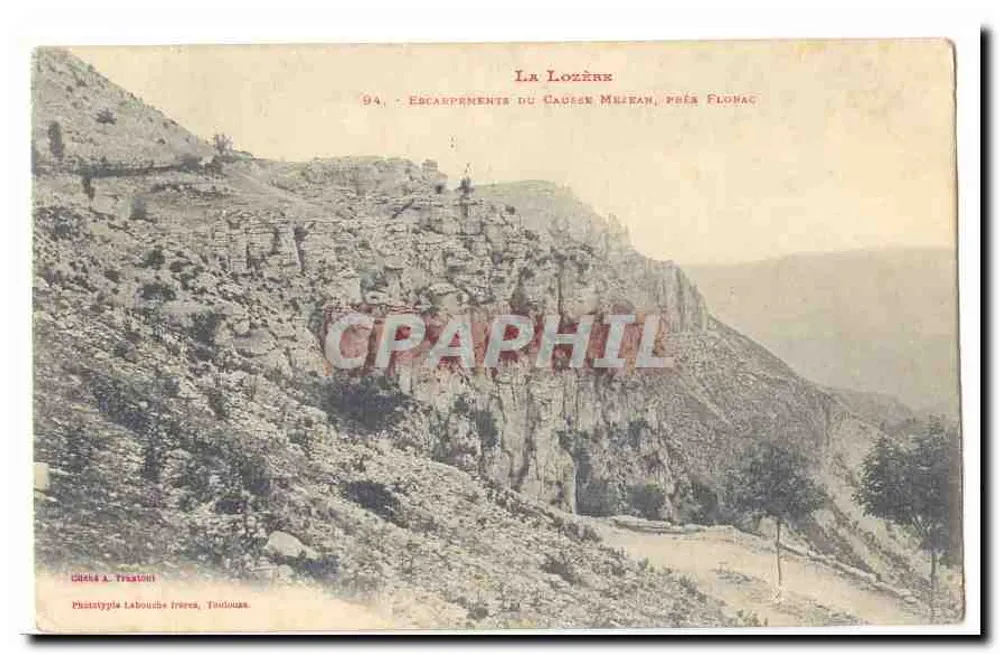 Escarpments der Mélien-Causses, nahe Florac — Phantotype Labouché frères, Toulouse - Vorderseite