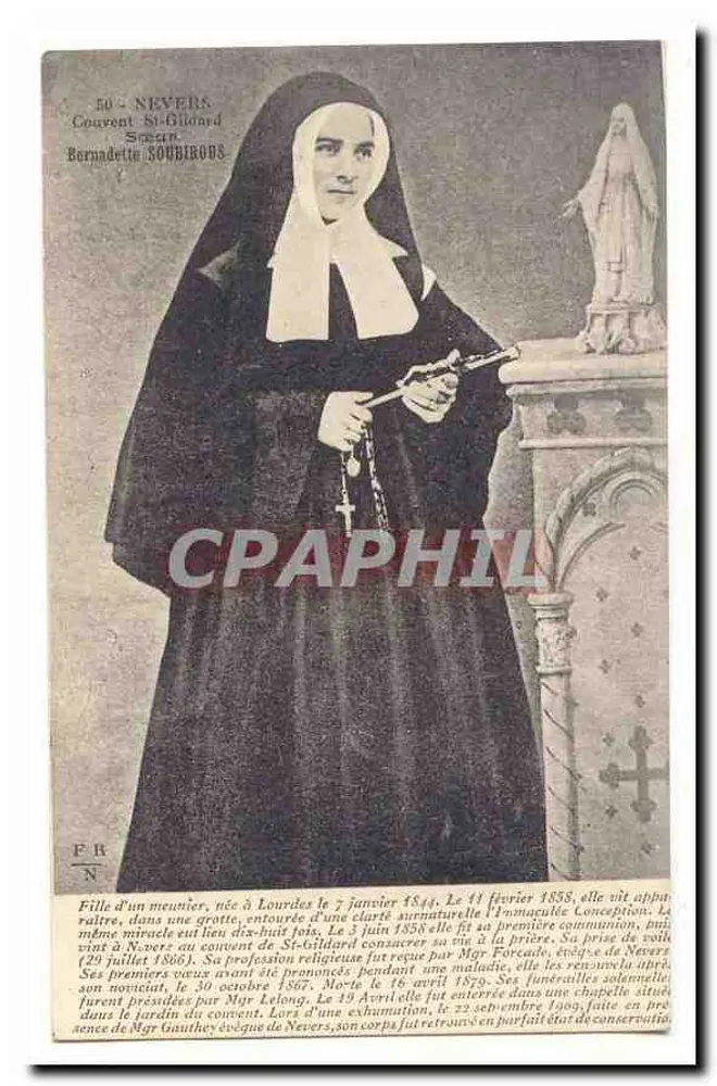 Zuster Bernadette de Soubré - Nevers - Klooster van Sint Gildard - Voorkant