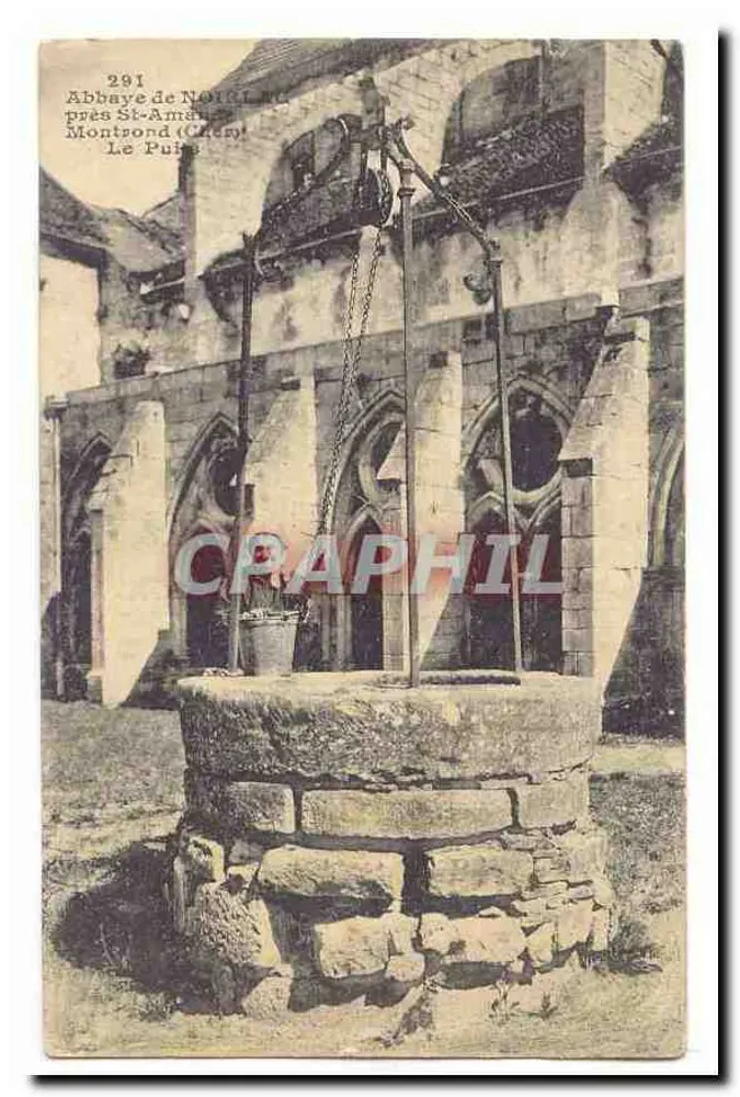 Abtei Notre-Dame in der Nähe von St-Amand-Montrond — Der Brunnen — n°291 - Vorderseite