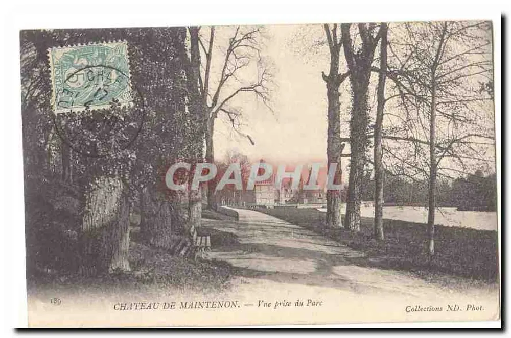 Castillo de Maintenon — Vista tomada desde el Parque — Colecciones ND. Fot. - Anverso