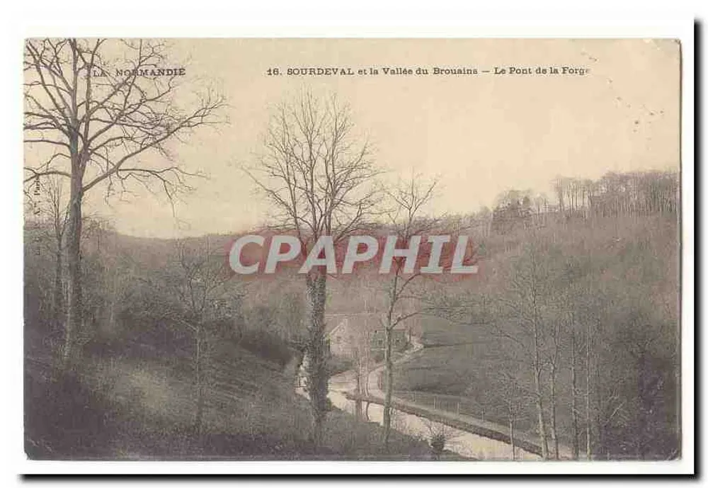 Sourdeval en de Vallei van de Brouains — De Brug van de Forge — De Normandie - Voorkant