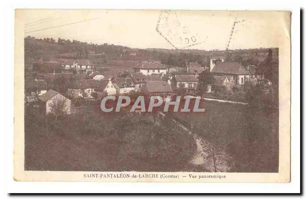 Saint-Pantaléon-de-Larche (Corrèze) — Panoramablick - Vorderseite
