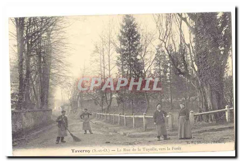 Taverny (S.-et-O.) — Die Tuyolle-Straße, Richtung Wald — B. P. lib. édit., Taverny - Vorderseite