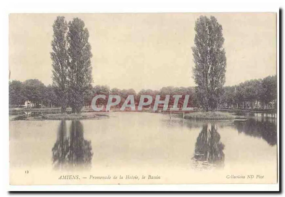 Amiens — Promenade de la Holoïe, der See — Collections ND Phot - Vorderseite