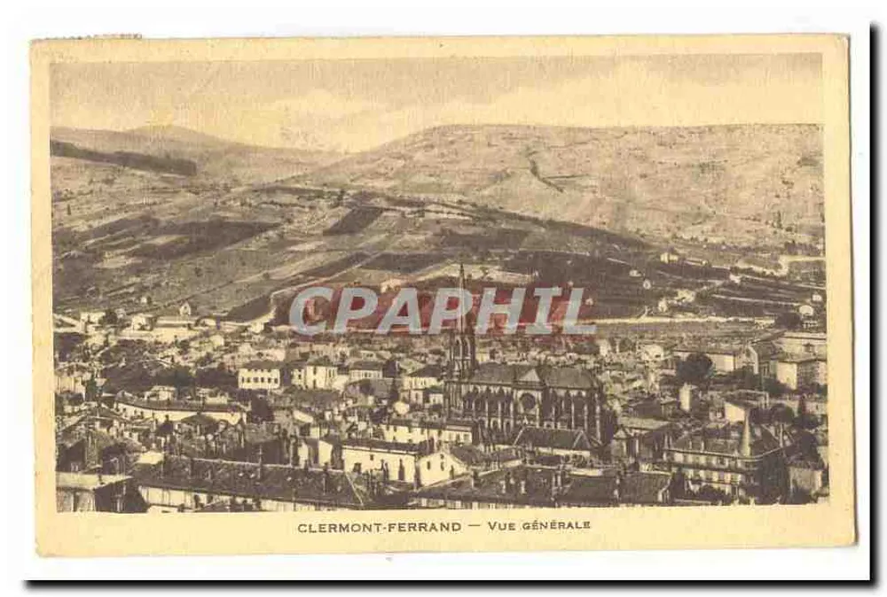 Clermont-Ferrand — Vue Générale — éditeur imprimeur non visible - Frente