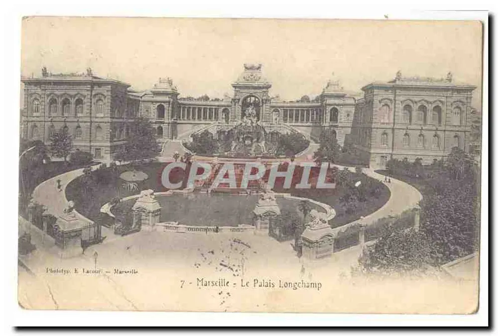 Marseille - O Palácio Longchamp — Fototip. E. Larouy - Marseille, n°7 - Frente