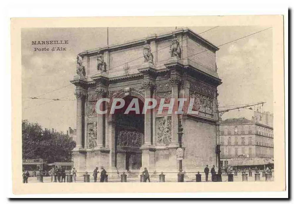 Marselha — Porta de Aix — editor não identificado - Frente
