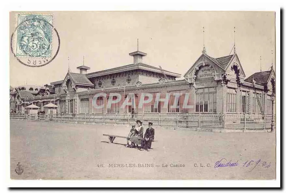 MERS-LES-BAINS — O Casino — C.L.C. Voudred - Frente