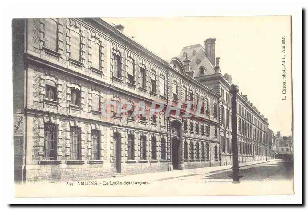 Amiens - O Liceu dos Meninos — L. Caron, fot.édit. Amiens, n°394 - Frente
