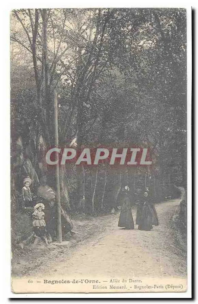 Bagnoles-de-l'Orne — Avenida do Dante — Edição Mesnard, Bagnoles-Paris (Depositado) - Frente
