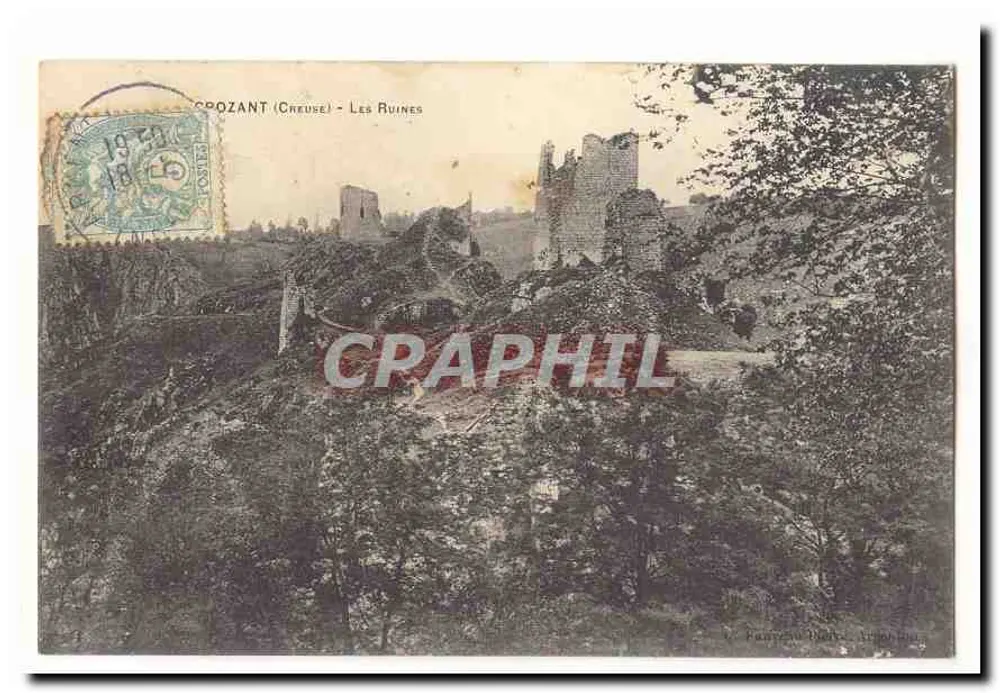 Crozant (Creuse) — As Ruínas — Editor L. Panyrou, Vichy - Frente