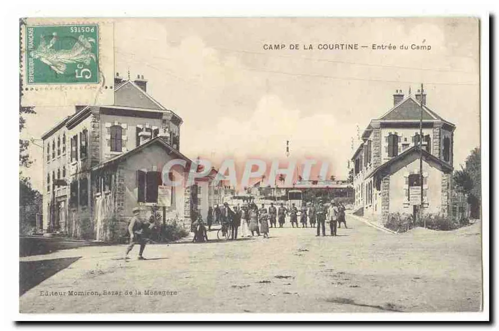 Camp de la Courtine — Eingang zum Lager — Verlag Momiron, Besançon de la Monégère - Vorderseite