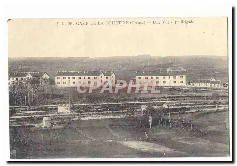 Camp de La Courtine (Creuse) — Eine Ansicht - 1. Brigade - Vorderseite