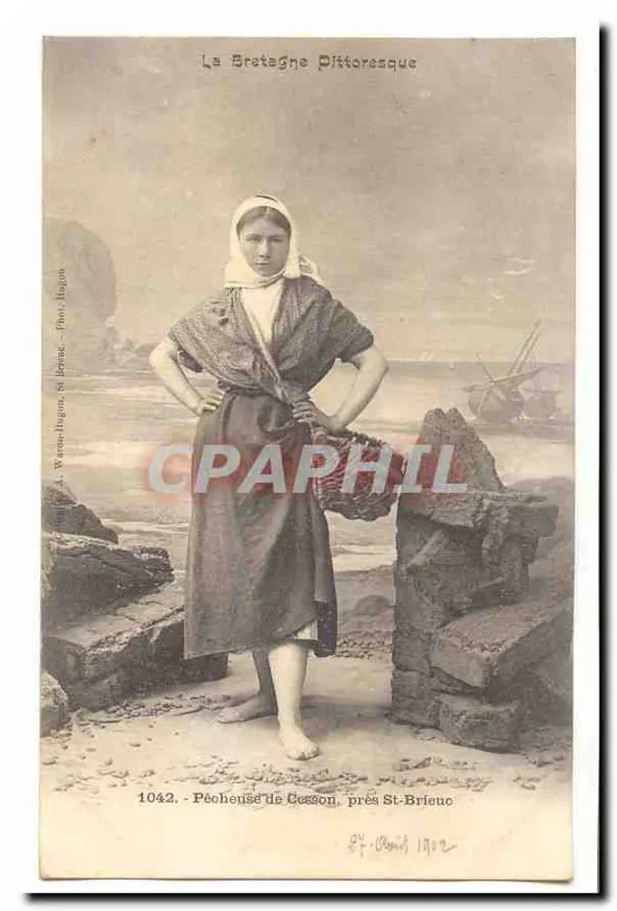 सेसॉन के मछुआरा, सेंट-ब्रियूक के पास — ब्रेटेन के चित्रकारी — वेरेन-ह्यूगेन, सेंट-ब्रियूक, फोटो। हुगोन - आगे
