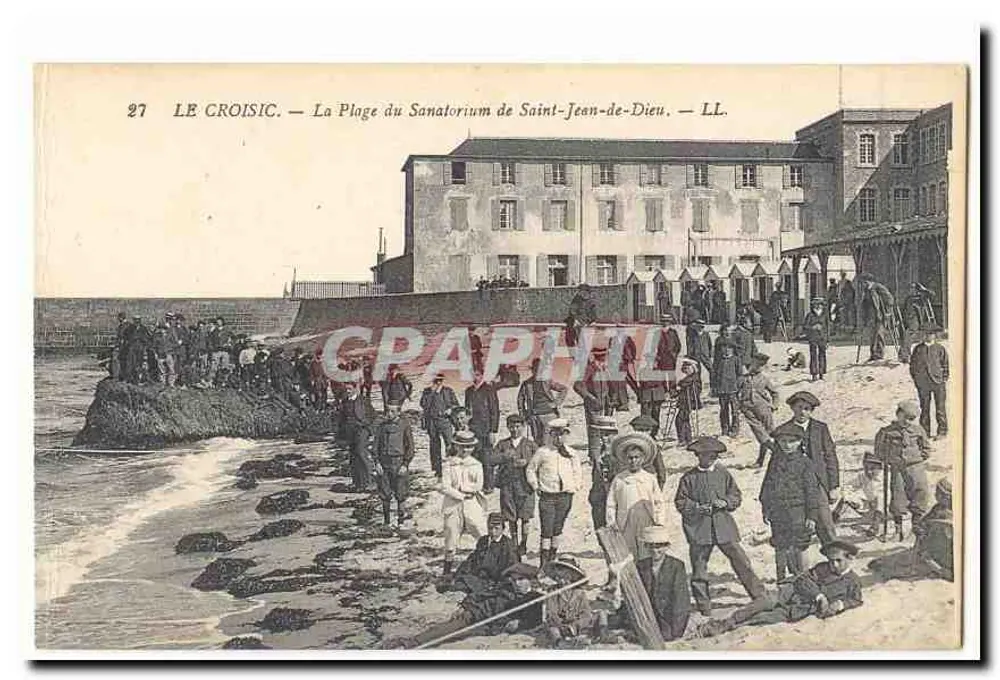 Le Croisic — Der Strand des Sanatoriums Saint-Jean-de-Dieu — LL. - Vorderseite