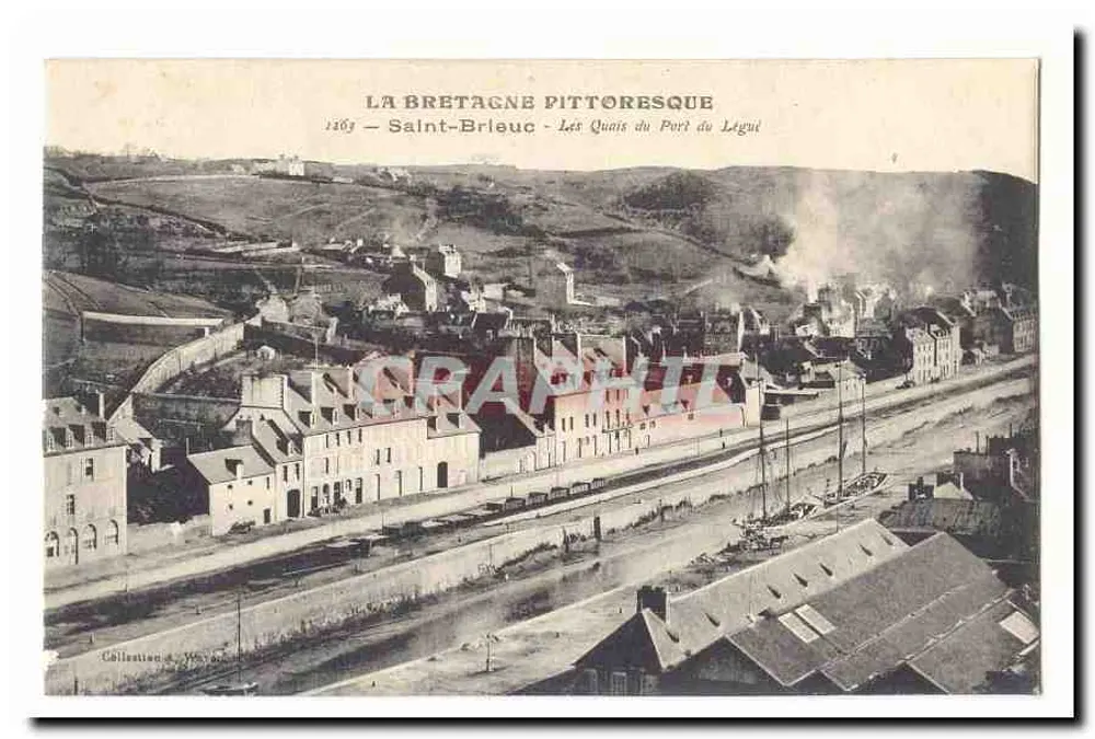 Saint-Brieuc — Die Quais des Hafens von Ligué — La Bretagne Pittoresque - Vorderseite
