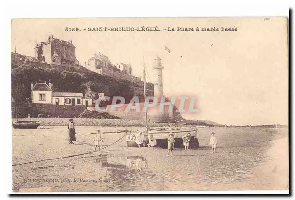 Saint-Brieuc-Légué — Der Leuchtturm bei Ebbe — Verlag B. Hamon, Serie 5159 - Vorderseite
