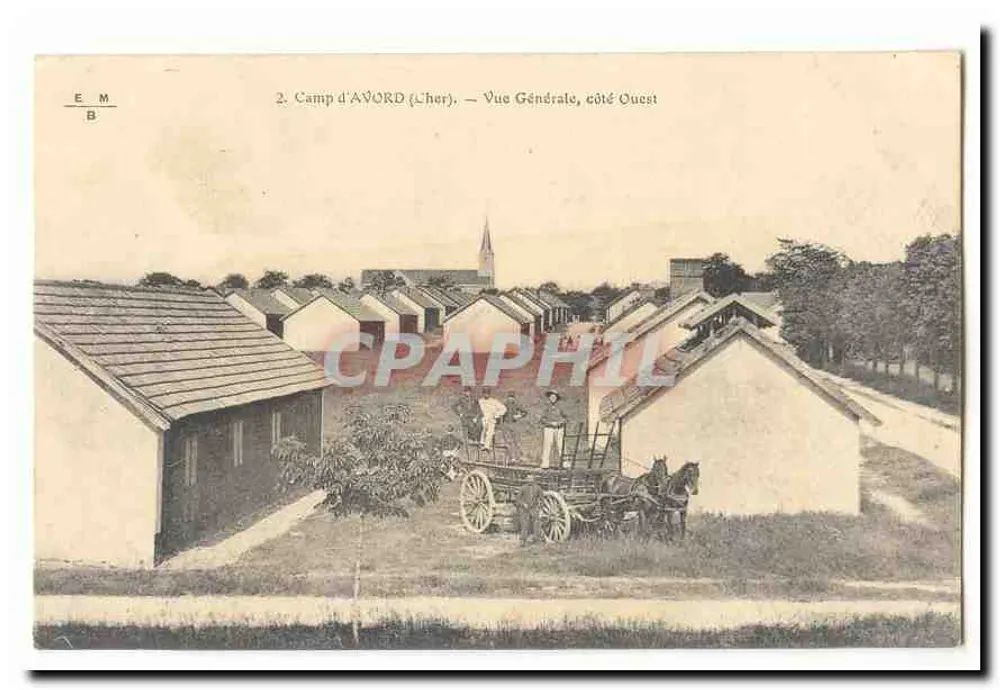 Camp d'Avord (Cher) — Allgemeiner Blick, Westseite — Verlag E.M.B. - Vorderseite