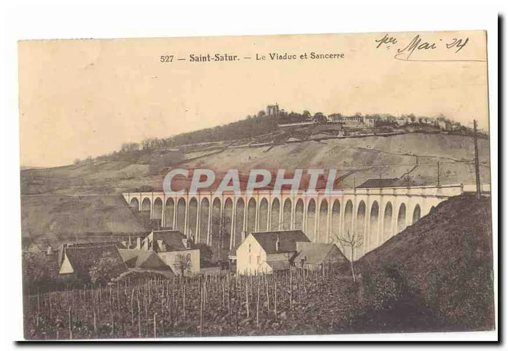 Saint-Satur — Le Viaduc et Sancerre — n° 527 - Recto