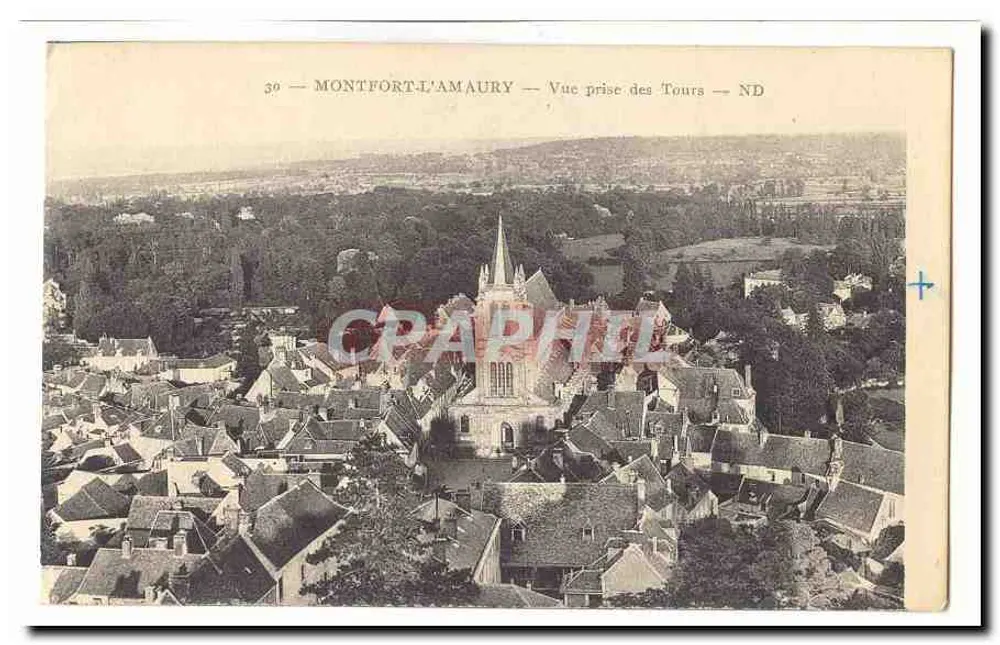 Montfort-l'Amaury — Ansicht vom Turm aus — ND - Vorderseite