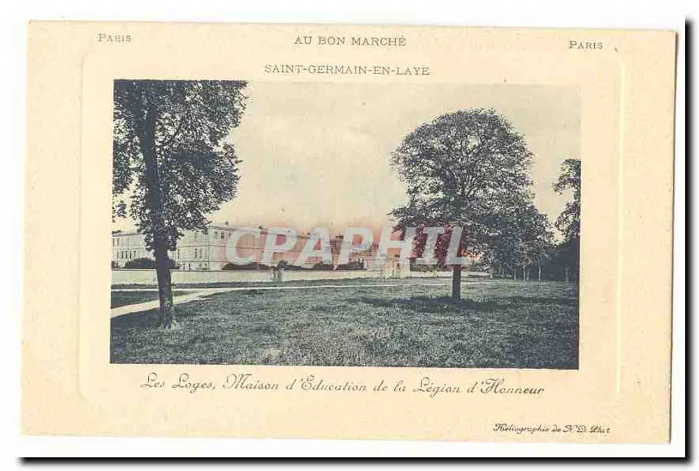 Les Loges, Bildungshaus der Ehrenlegion — Saint-Germain-en-Laye — Photographie von N.D. Lhet - Vorderseite