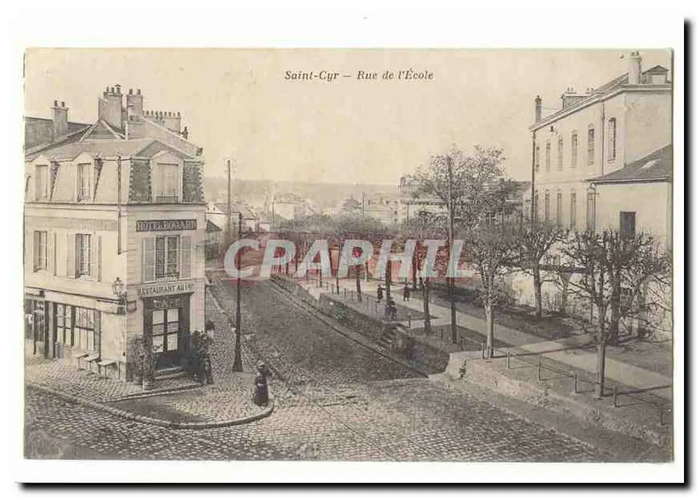 Saint-Cyr — Rue de l'École — Restaurant Allier - Vorderseite