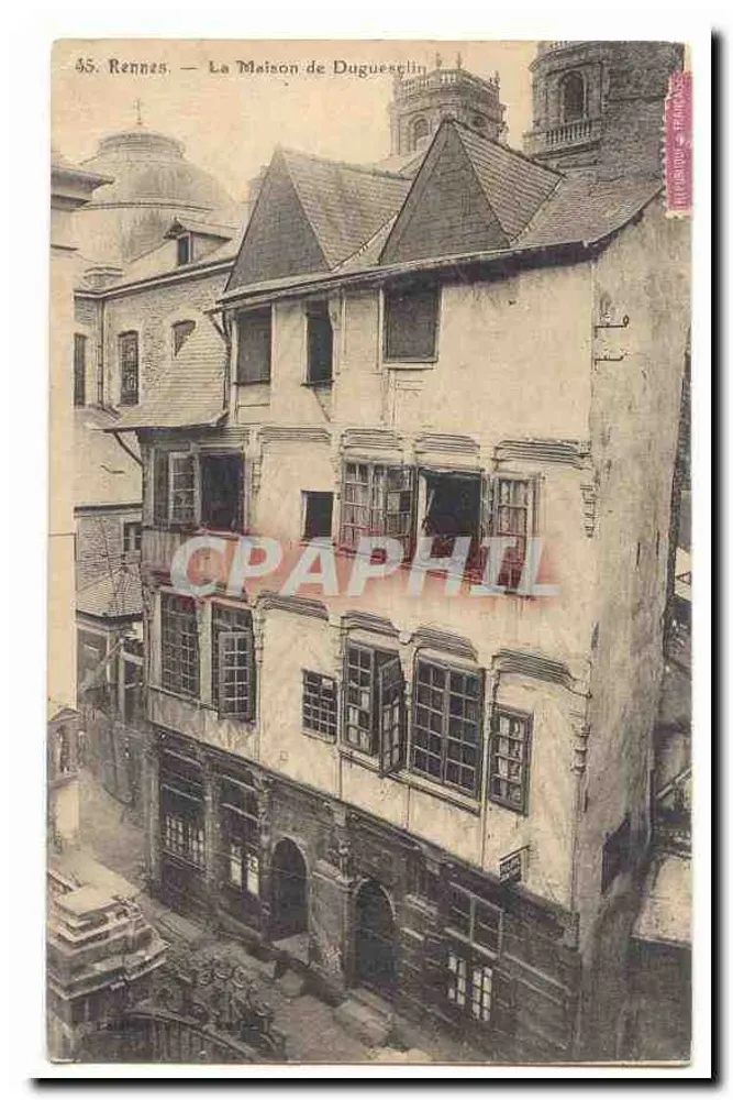 Rennes — La Maison de Duguesclin — Imprimerie Française - Frente