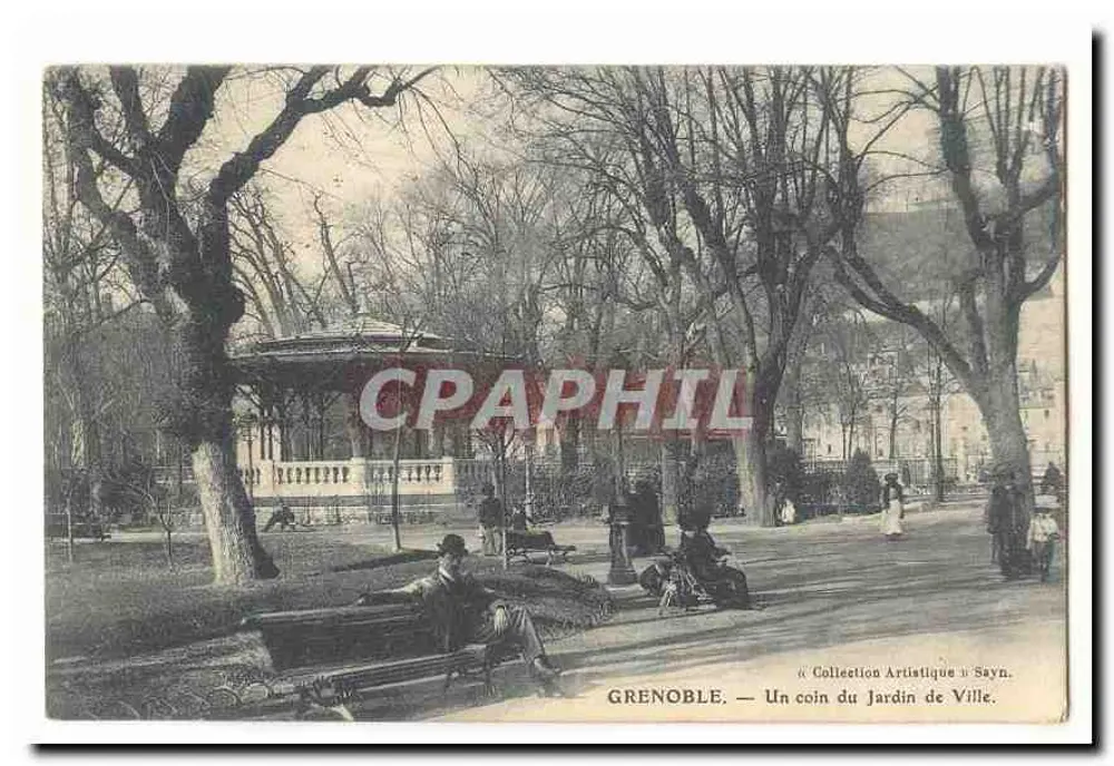 Grenoble — Ein Eckchen des Stadtparks — Sammlung Artistique Sayn - Vorderseite
