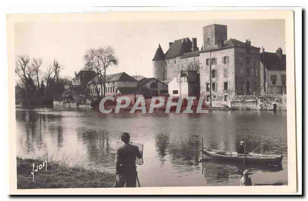 Castello di Château-Chinon — vista sulla Loira — J. Son - Recto