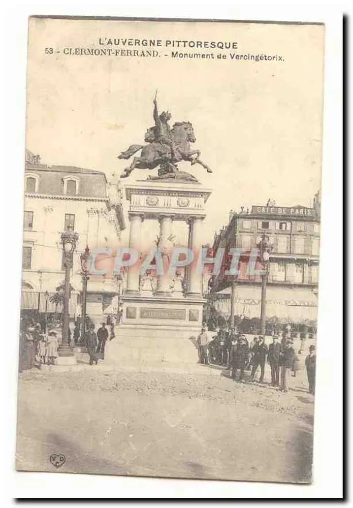 Clermont-Ferrand — Monument de Vercingétorix — A Auvergne Pittoresque, n°53 - Frente
