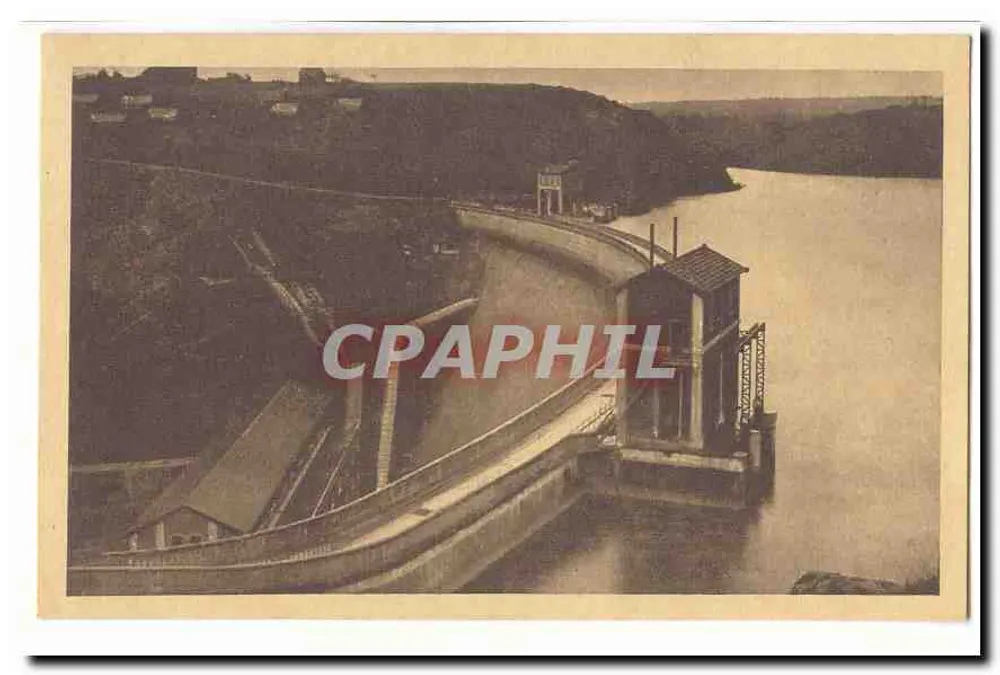 Staudamm der Fluss — Luftbild - Vorderseite