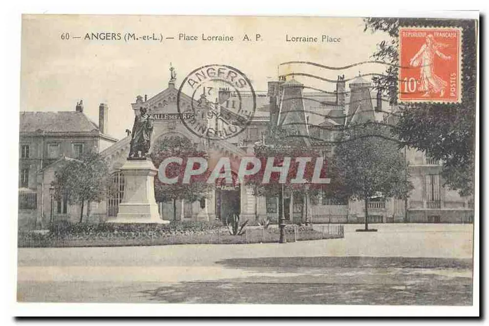Angers (M.-et-L.) — Place Lorraine — A. P. Lorraine Place - Frente