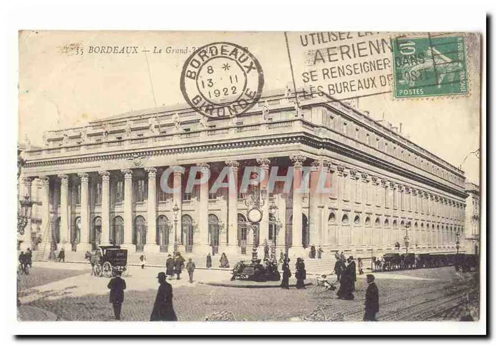 Bordeaux — O Grande Teatro — editor desconhecido, n° 35 - Frente