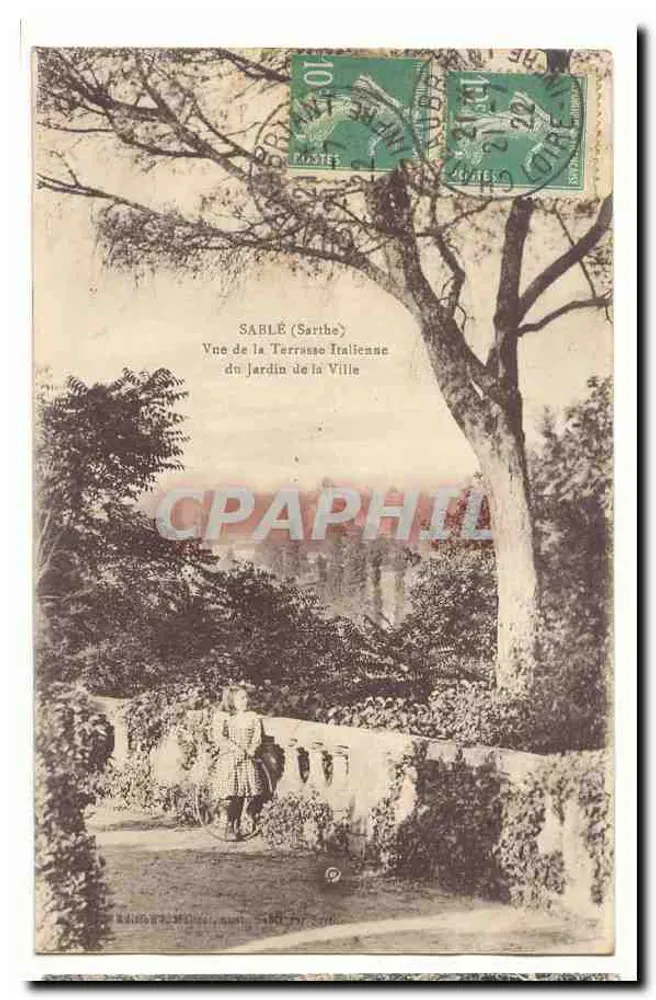 Sablé (Sarthe) — Ansicht der italienischen Terrasse im Stadtpark — Verlag: J. M. Lefebvre, Nr. 140 - Vorderseite