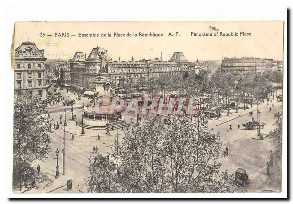 PARYŻ — Zbiór Placu Republiki — A. P. - Awers