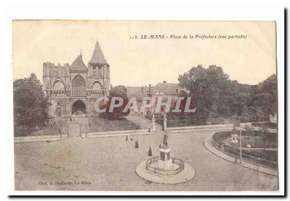 Le Mans - Place de la Préfecture (Teilansicht) — Fot. A. Dalbeau, Le Mans, n° 115 - Vorderseite