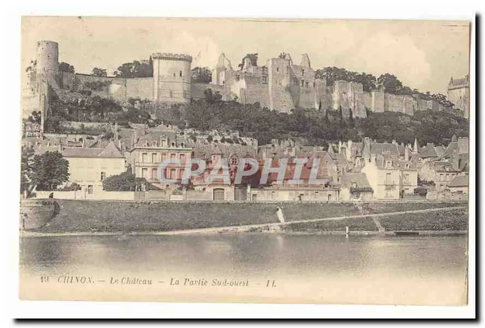 Chinon — Das Schloss — Der Südwestteil — Verleger FL - Vorderseite