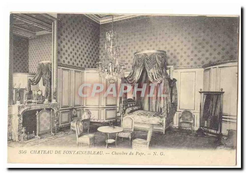 Schloss Fontainebleau — Papstzimmer — N.G. - Vorderseite