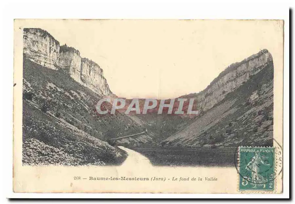 Baume-les-Messieurs (Jura) — Das Ende der Schlucht — n° 268 - Vorderseite