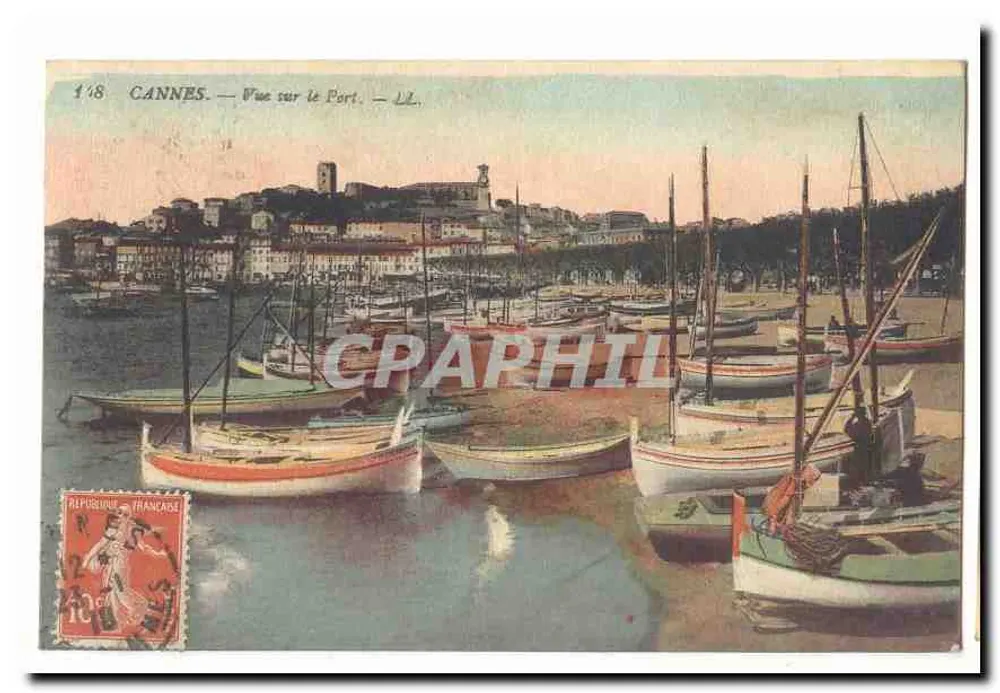 CANNES — Vista sobre o Porto — LL. — n° 148 - Frente